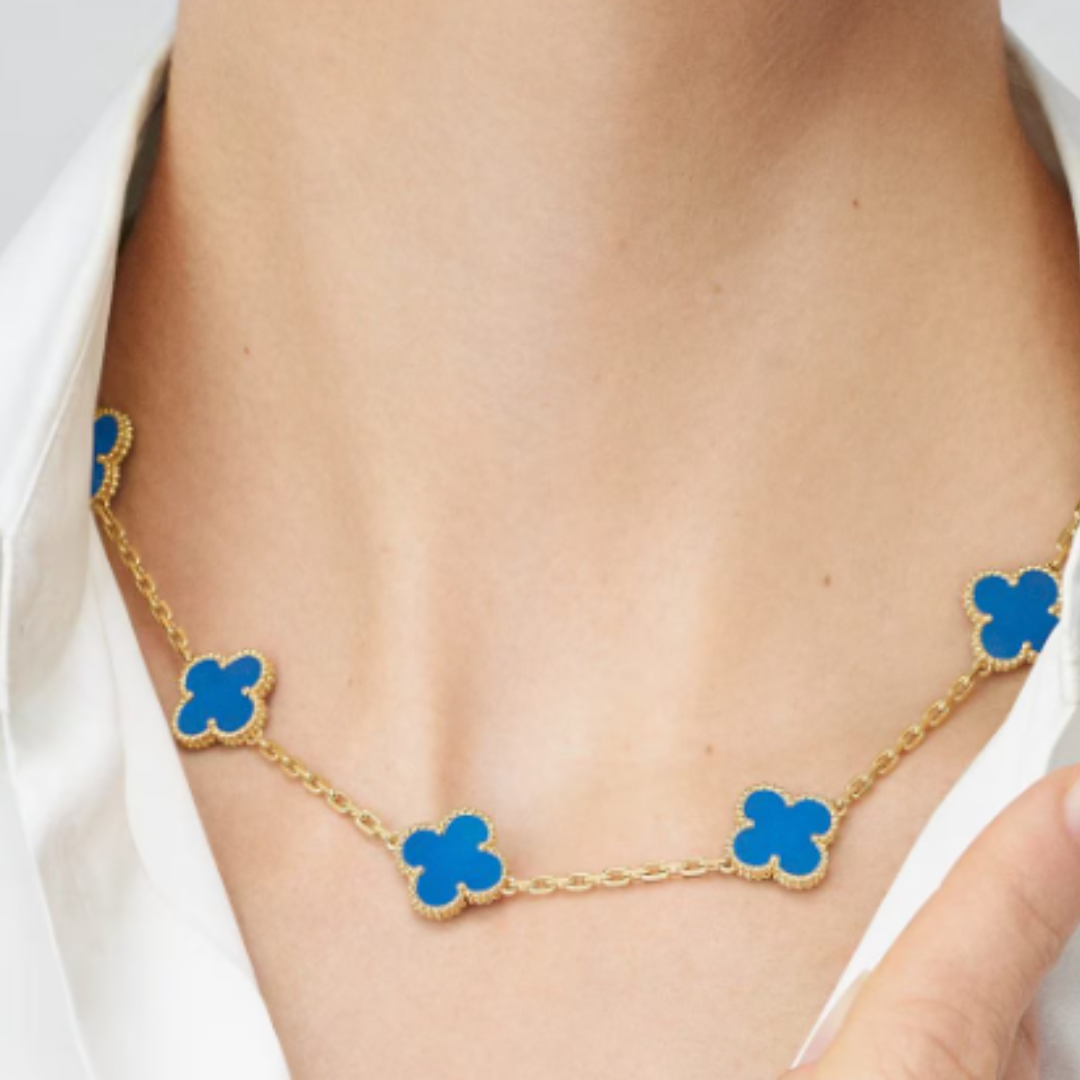 Coki Melli Necklace - Blue / Gold